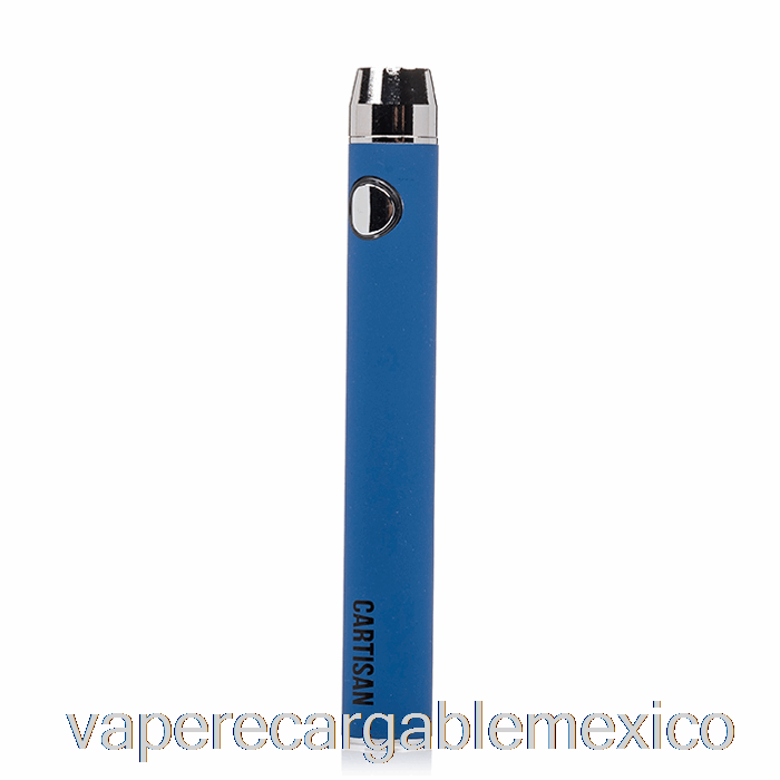 Vape Recargable Botón Carisano Vv 900 Doble Carga 510 Batería [micro] Azul